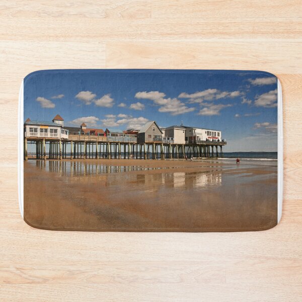 Item preview, Mid day low tide, Old Orchard Beach & Pier designed and sold by Poete100.