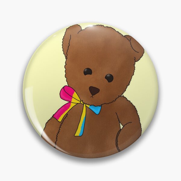 Aperçu de l'œuvre Ours en peluche Pan Pride créée et vendue par SoftGayCryptids.
