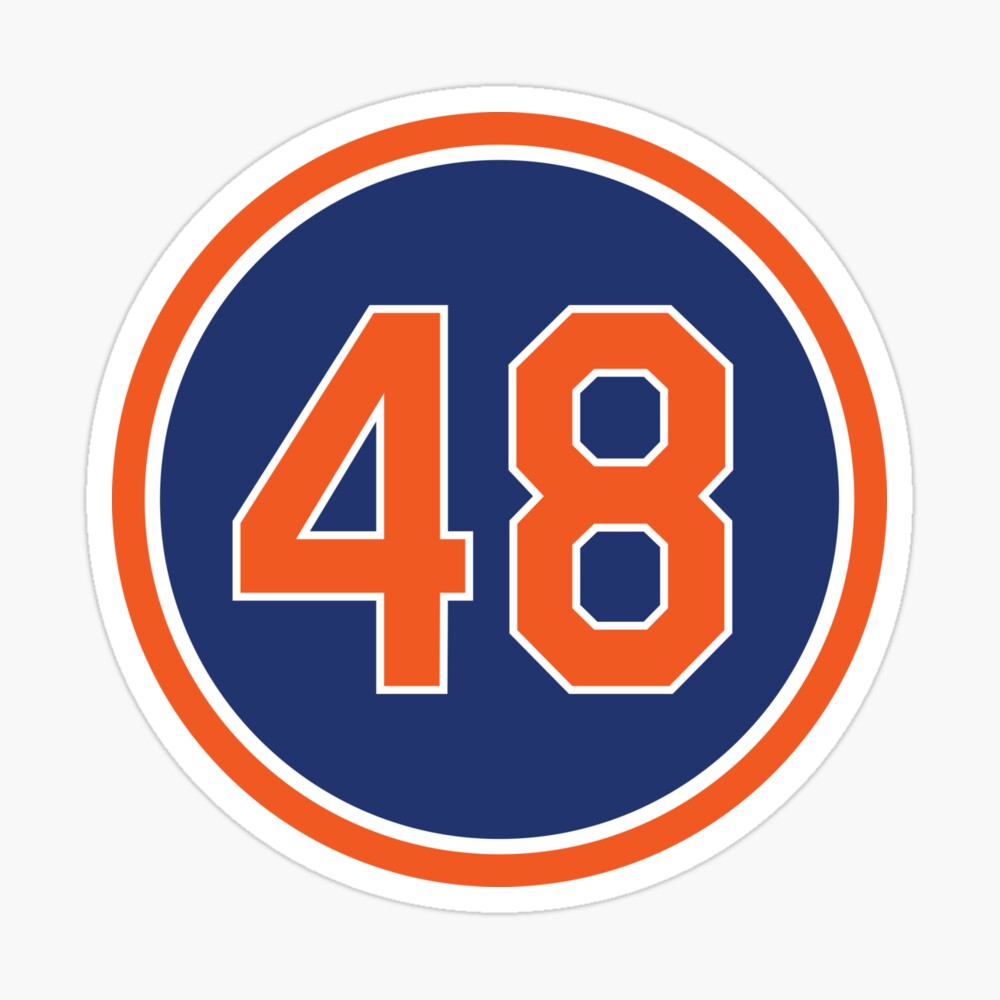 New York Mets JACOB deGROM #48 Jersey T Shirt Youth Medium