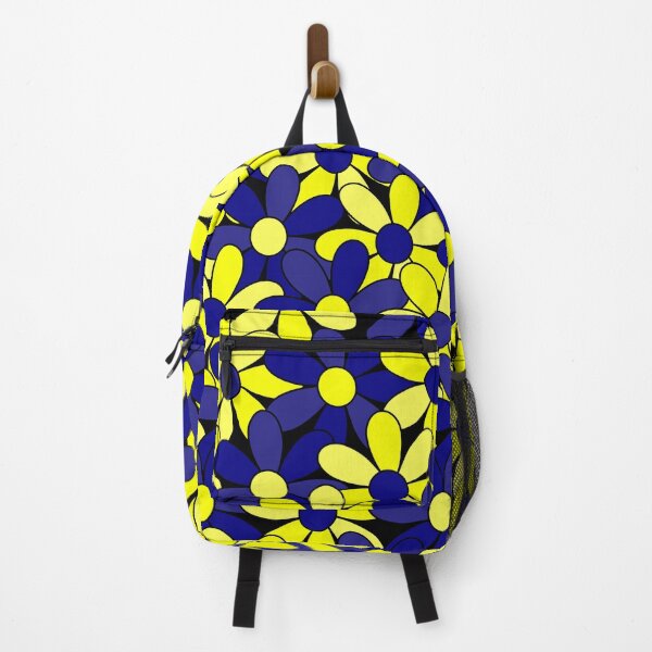 Item preview, Down Syndrome Blue and Yellow Flower Pattern designed and sold by ADownLife.