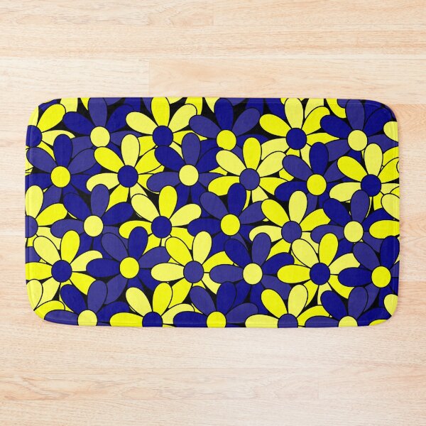 Item preview, Down Syndrome Blue and Yellow Flower Pattern designed and sold by ADownLife.