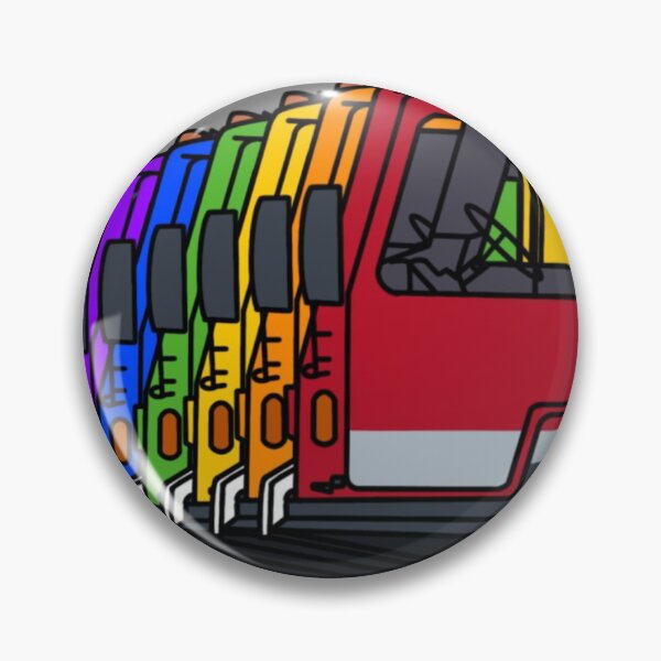 Item preview, Rainbow Trams designed and sold by Doodles From My Noodle.