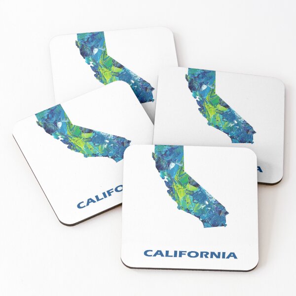 Item preview, California Blue Abstract T-Shirt designed and sold by TeeStoreMeStore.