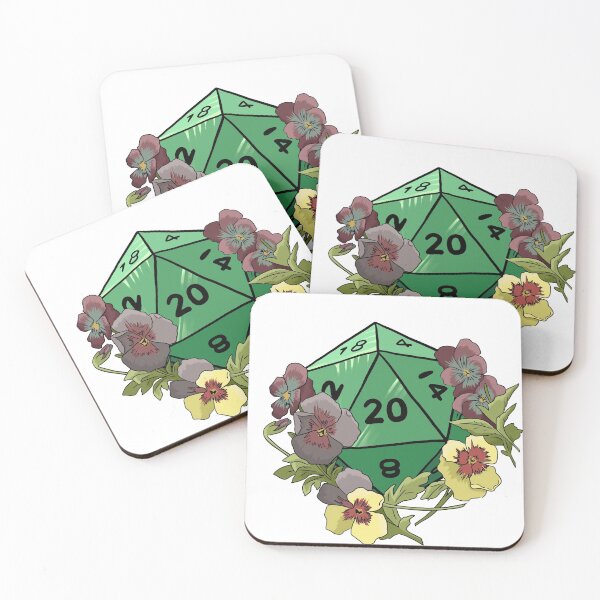 Item preview, Flowers on a D20 designed and sold by TankandDPS.