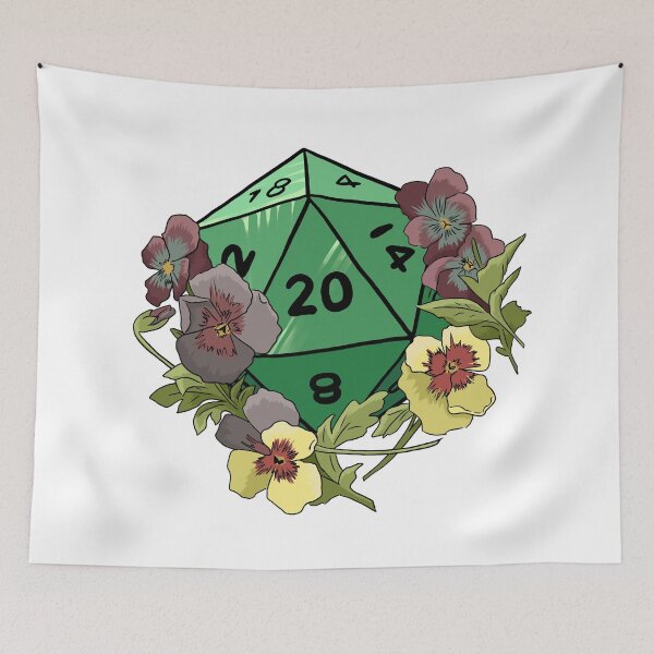Item preview, Flowers on a D20 designed and sold by TankandDPS.