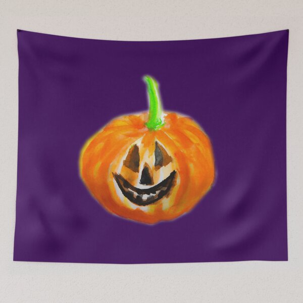 Item preview, Carved watercolor pumpkin design  designed and sold by Stephanie  Skeem.