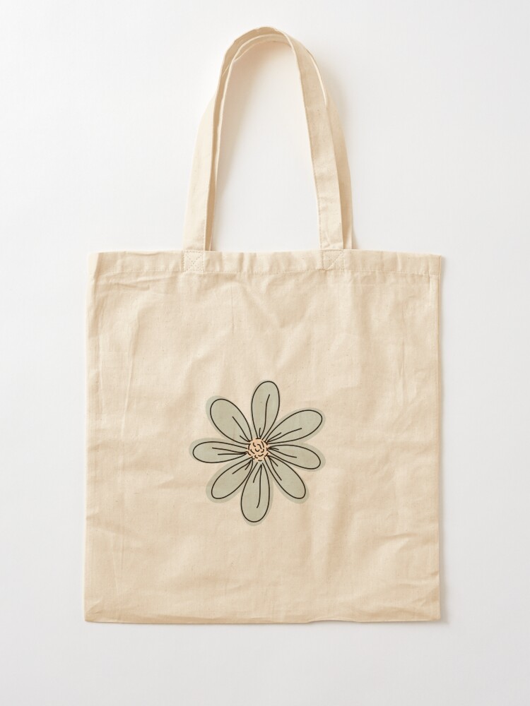 Alternate view of Green Flower Tote Bag