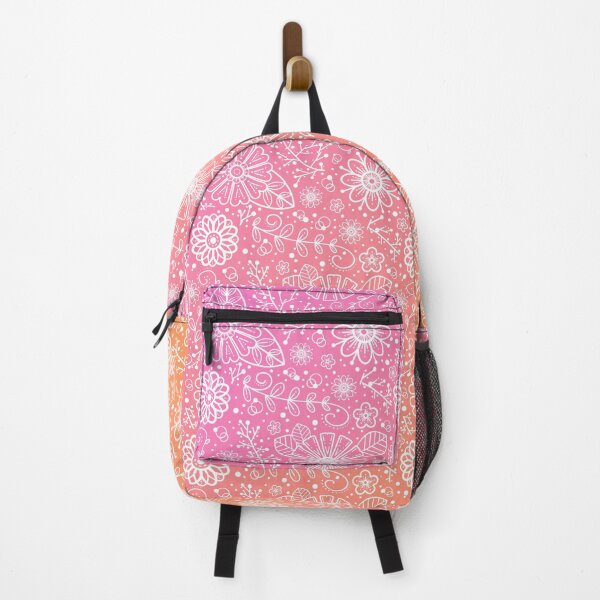 Item preview, Florals on Pink Orange  designed and sold by lisanganart.