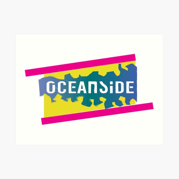Oceanside 80s Art Print