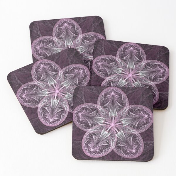 Item preview,  Pink and Silver Star Metal Fractal designed and sold by IssyDesigns.