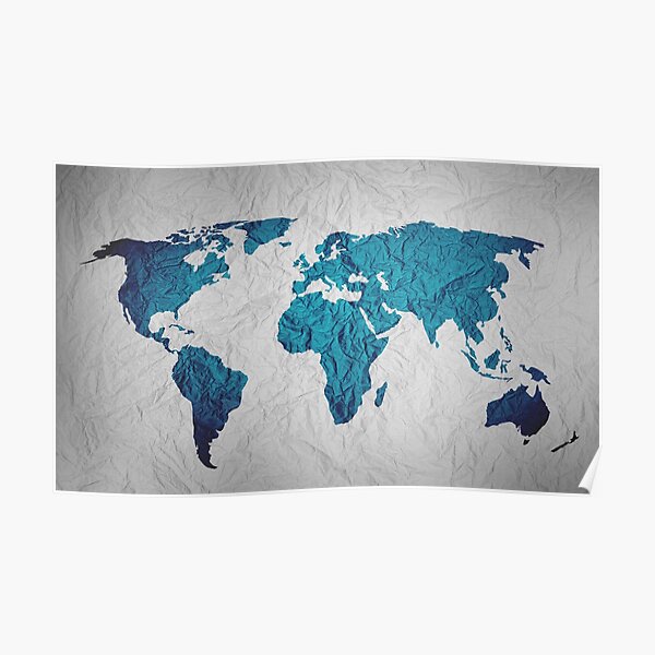 "World map" Poster for Sale by nasefgis | Redbubble