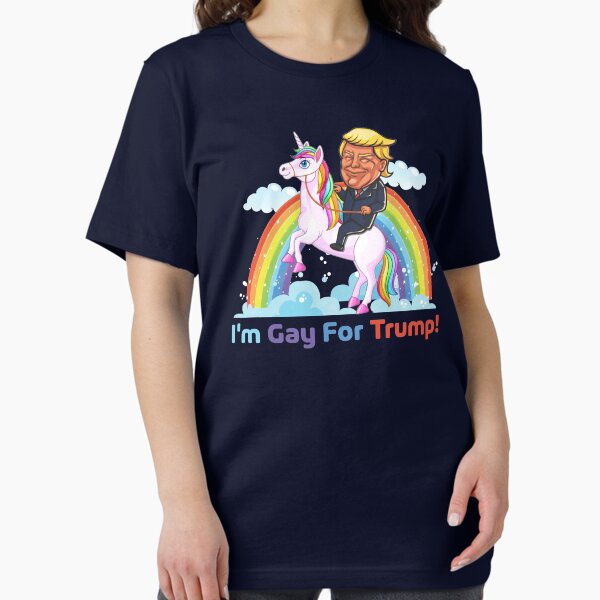 Vista previa del artículo con la obra «¡Soy gay por Trump! - Republicano gay, gays por Trump, diseño MAGA», diseñado y vendido por TWTees.