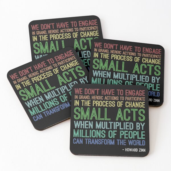 Item preview, Motivational & Inspiring Quotes About Change - Howard Zinn Quote - Great Sayings designed and sold by yeknow.