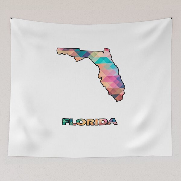 Item preview, Florida Colorful Abstract T-Shirt designed and sold by TeeStoreMeStore.