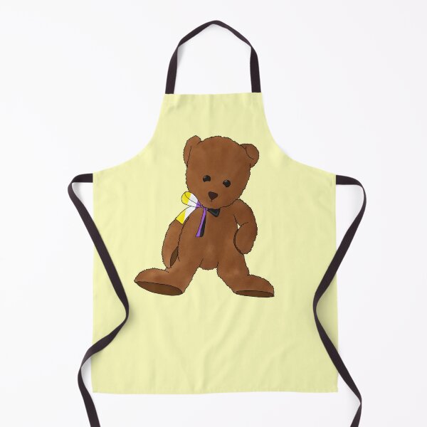 Item preview, Nonbinary Pride Teddy Bear designed and sold by SoftGayCryptids.