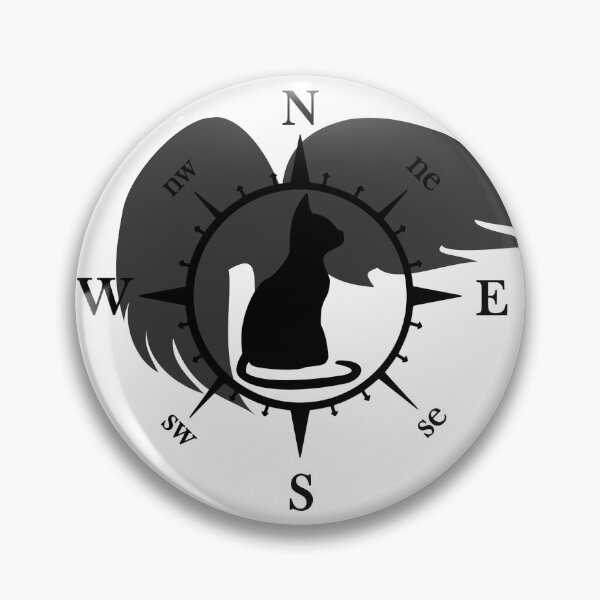Item preview, Winged Cat Compass designed and sold by Depic Spirit.