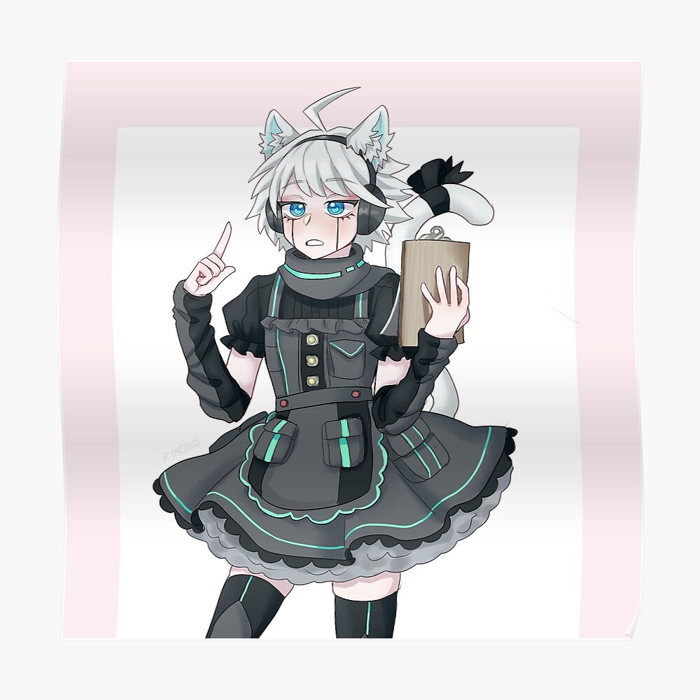 Cat Maid Kiibo Sticker By Ryartchus Redbubble