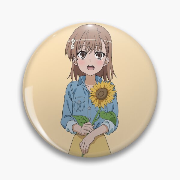 Item preview, Misaka holding sunflower designed and sold by cvisti.