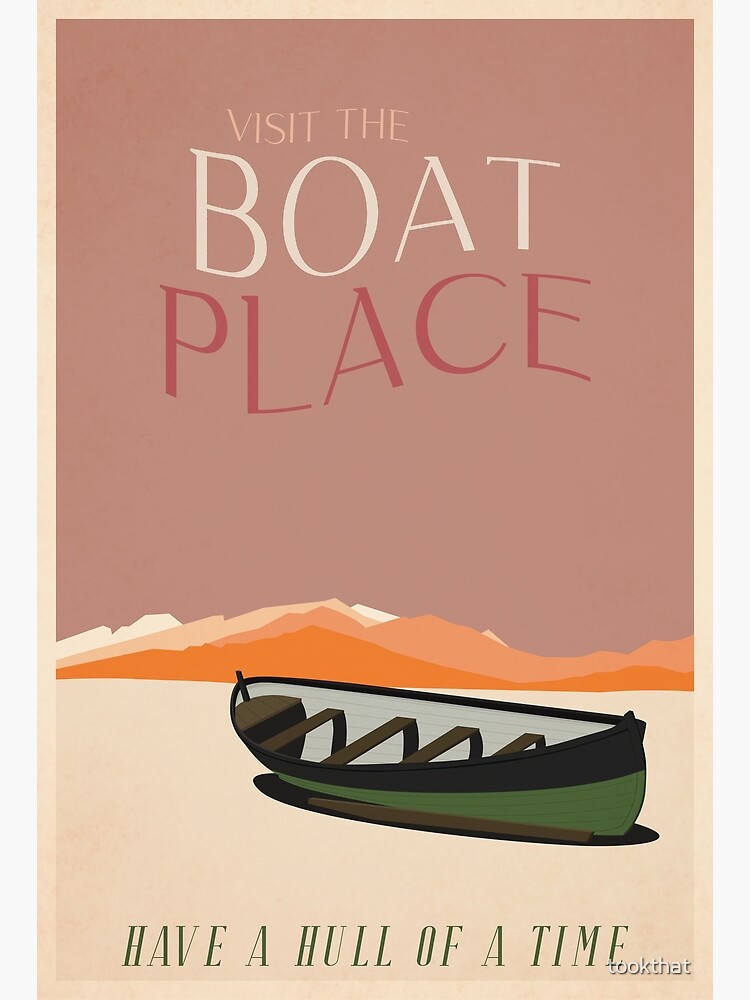 "The Boat Place" Art Print for Sale by tookthat Redbubble