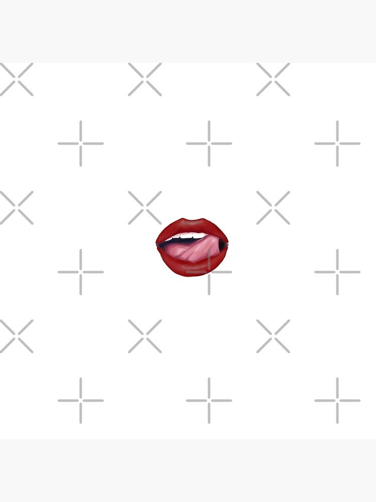 Tik Tok Lips Poster By Madison Page Redbubble