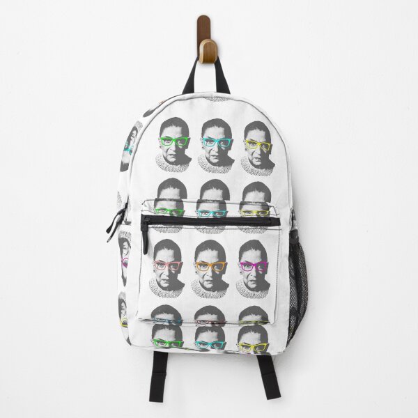 Item preview, RBG Ruth Bader Ginsburg Multicolored Glasses Pattern designed and sold by awonacott.