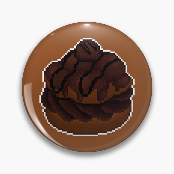Item preview, Chocolate Pixel Cream Puff  designed and sold by ShadedPenumbra.