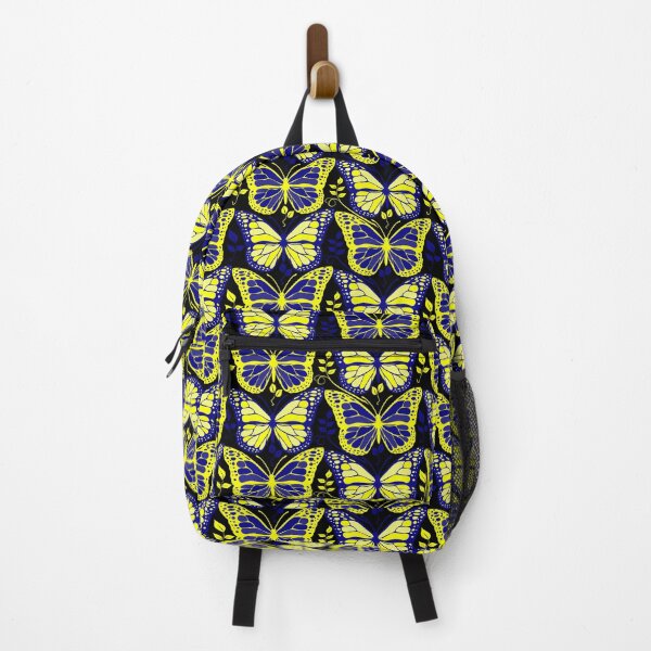 Item preview, Down Syndrome Blue and Yellow Butterfly Pattern designed and sold by ADownLife.