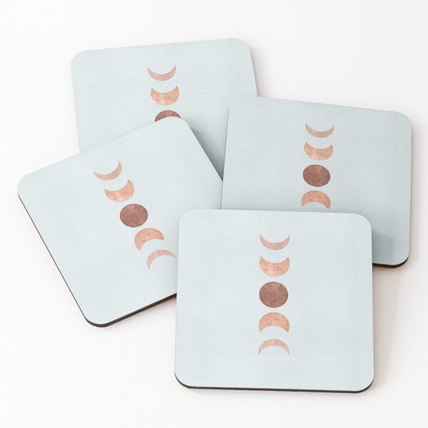 Item preview, Distressed Pink and Red - Lunar Moon Phases - Starry Night Sky - Minimalistic Simple - Art Illustration designed and sold by seaniekai.