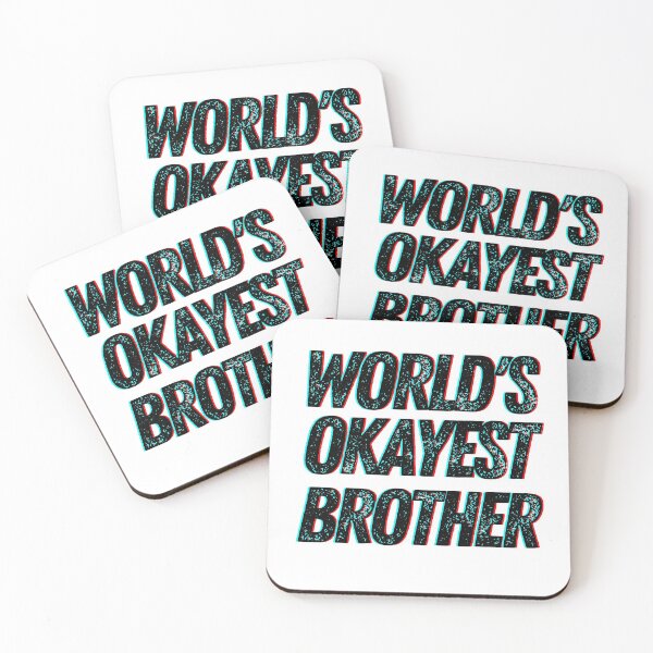 Item preview, World's Okayest Brother designed and sold by The Little Wood Cottage.