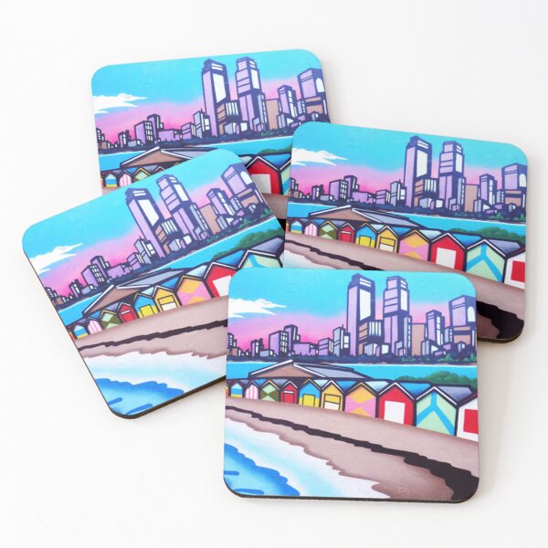 Item preview, Bathing Boxes graffiti, Brighton designed and sold by Roz McQuillan Fine Art & Photography.
