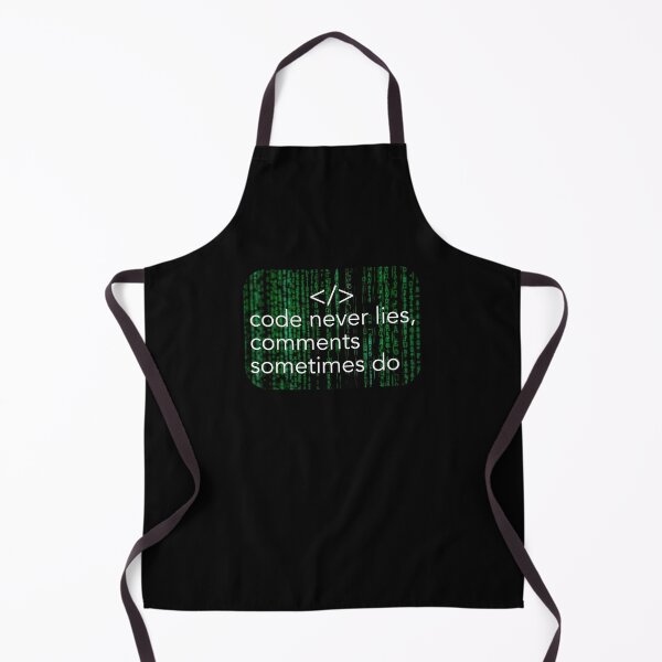 Item preview, Code never lies, comments sometimes do. Coding meme designed and sold by Robloz.