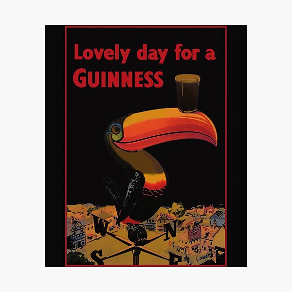 Lovely Day for A Guinness Letter Photographic Print