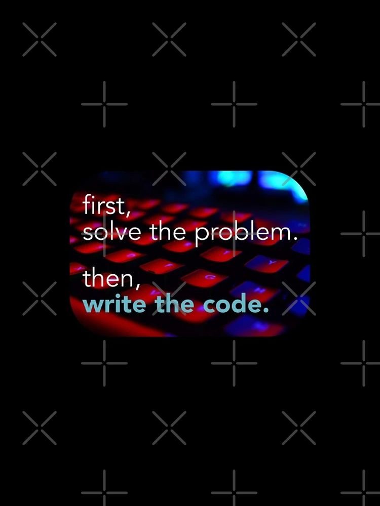 Thumbnail 4 of 4, iPhone Case, First solve the problem then write the code. Coding meme designed and sold by Robloz.
