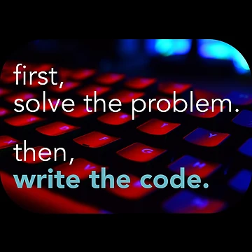 Artwork thumbnail, First solve the problem then write the code. Coding meme by Robloz
