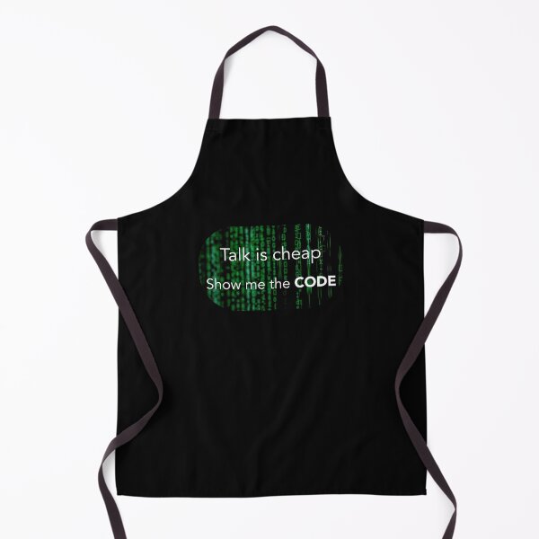 Item preview, Talk is cheap, show me the code. Coding meme designed and sold by Robloz.