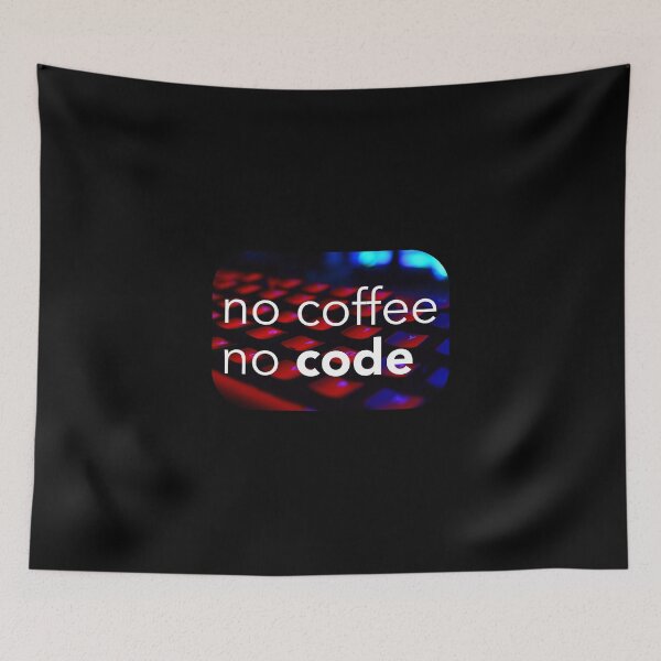 Item preview, No coffee no code. Coding meme designed and sold by Robloz.