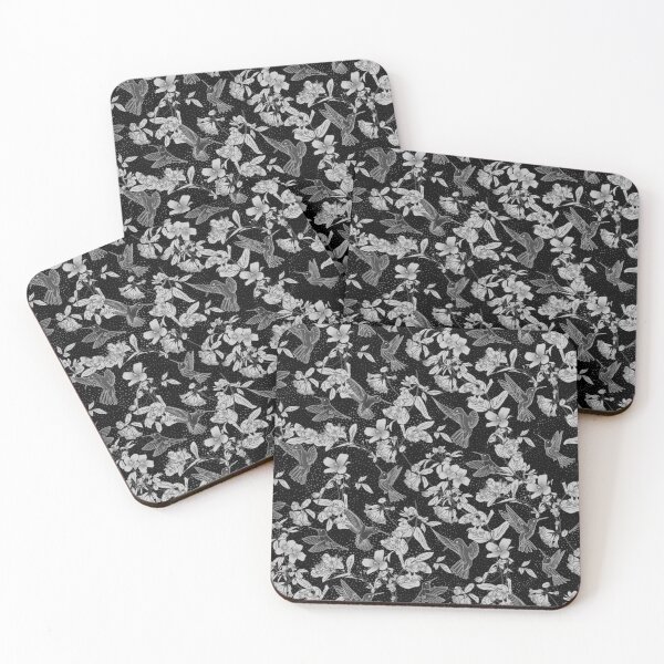 Item preview, Black and White Hummingbird Paradise designed and sold by Carolina Diaz.