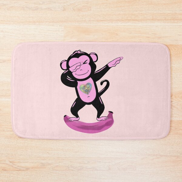 Item preview, Cute pink monkey dabbing designed and sold by Astralia.