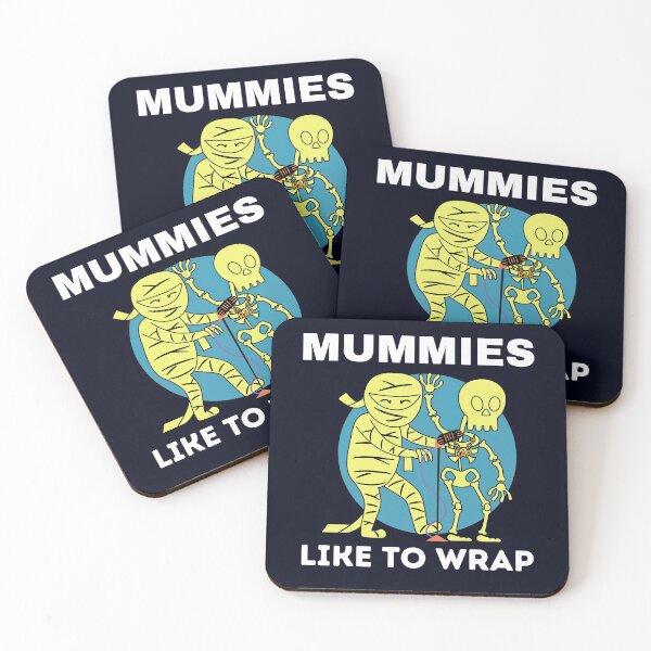 Item preview, Mummies like to wrap Halloween Funny Design designed and sold by Tecnofa.