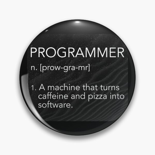 Item preview, Programmer, funny definition. Coding meme designed and sold by Robloz.