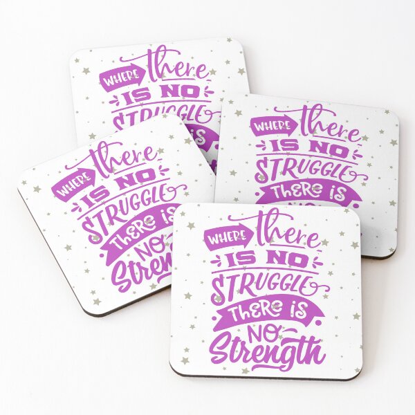 Item preview, Where there is no struggle there is no strength colourful motivational designed and sold by Favegiftings1.