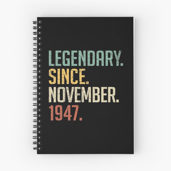 Item preview, Legendary Since November 1947 73rd Birthday Gift 73 Years Old Vintage November 1947 designed and sold by Takatv.