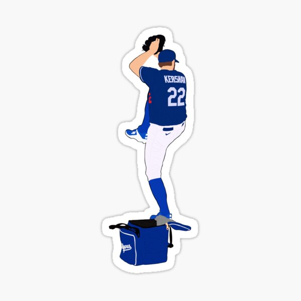 Clayton Kershaw Jersey Mesh Sticker for Sale by jakehutson3