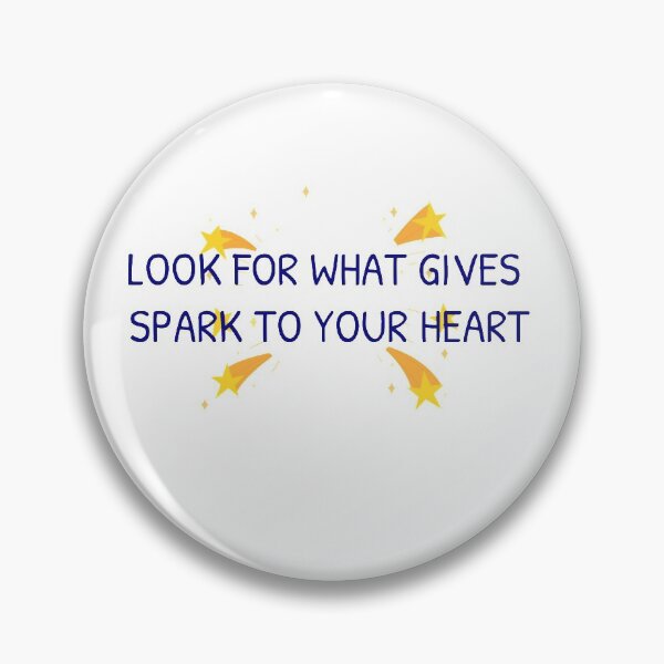 Item preview, Spark to your heart in blue text designed and sold by Luccianos.