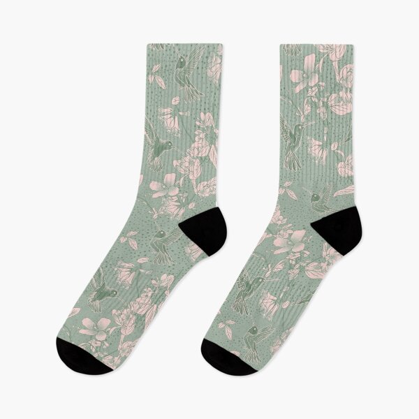 Item preview, Sage and Blush Hummingbird Paradise designed and sold by Carolina Diaz.