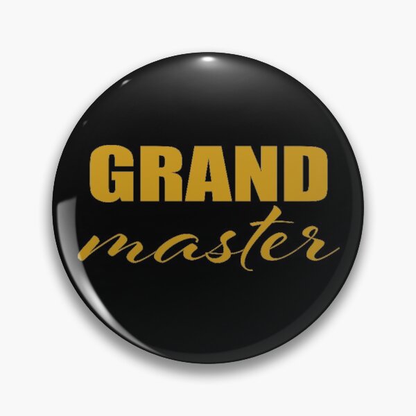 Item preview, Grand Master, Grandmaster, Reverend, Highest honor, Typography Design designed and sold by Bees-Honey-Gift.