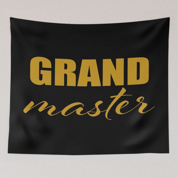 Item preview, Grand Master, Grandmaster, Reverend, Highest honor, Typography Design designed and sold by Bees-Honey-Gift.