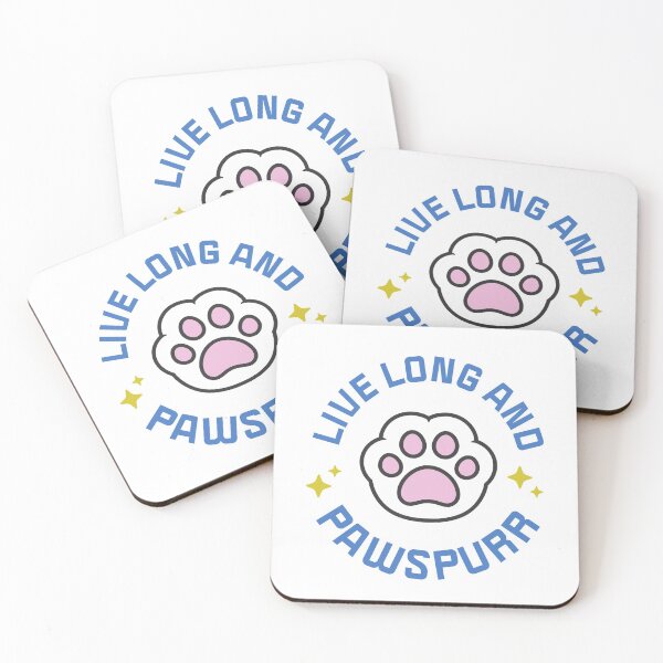 Item preview, Live Long and Pawspurr designed and sold by Cute N' Nerdy Shop.