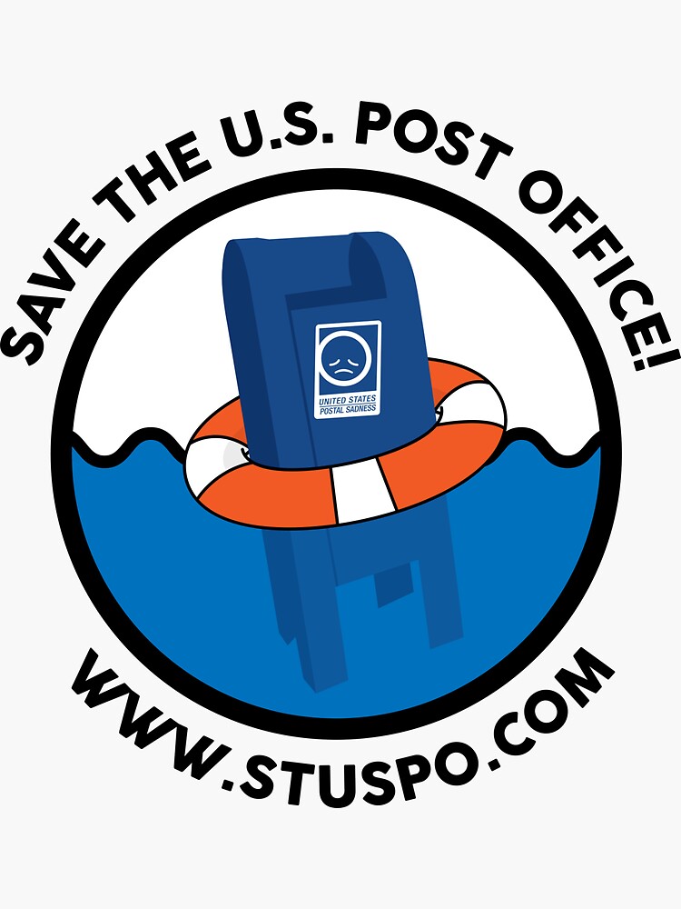 Save the US Post Office - STUSPO in Black by Sandman2k4
