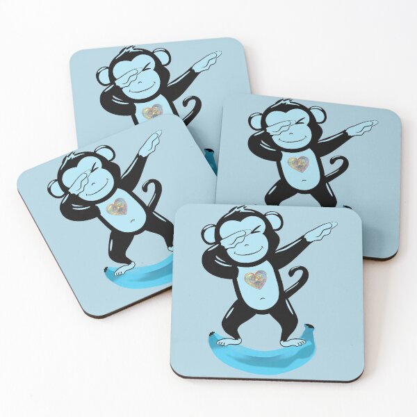 Item preview, Cute blue monkey dabbing designed and sold by Astralia.